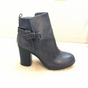 A+ Gray Booties with Heel